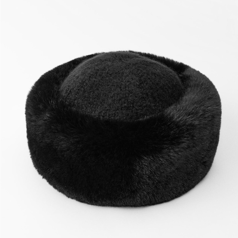 Zara Fur Trim Beanie